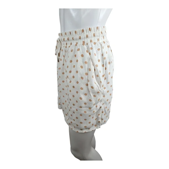 AFRM High-Waisted White w/Golf Polka Dots Sz. L Womens Regular - Picture 4 of 4